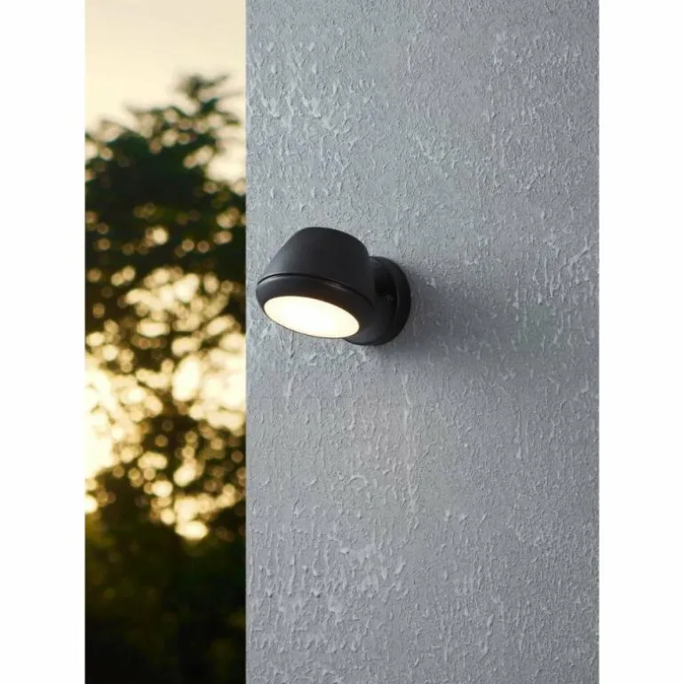Applique murale d'extérieur Eglo NIVAROLO LED Noir, 1 lumière