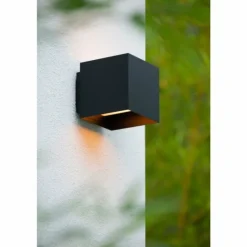 Applique murale d'extérieur Lucide EXETER Noir, 1 lumière