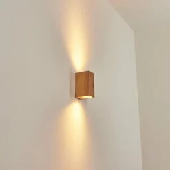 Applique murale d'extérieur Skaabu Couleur bois, 2 lumières