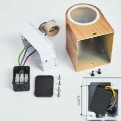 Applique murale d'extérieur Skaabu Couleur bois, 1 lumière