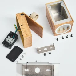 Applique murale d'extérieur Skaabu Couleur bois, 1 lumière