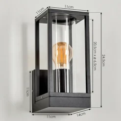 Applique murale d'extérieur Profundidad Noir, 1 lumière