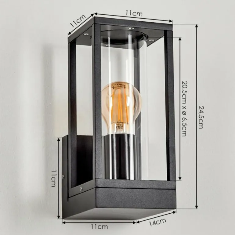 Applique murale d'extérieur Profundidad Noir, 1 lumière