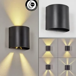 Applique murale d'extérieur Arteaga LED Noir, 1 lumière