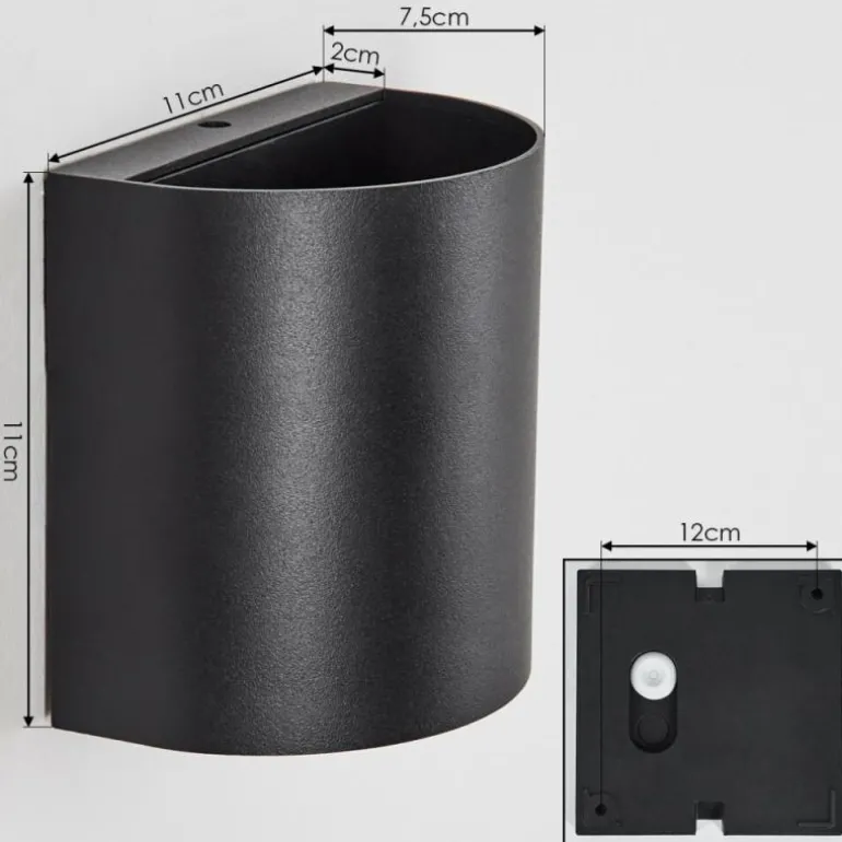 Applique murale d'extérieur Arteaga LED Noir, 1 lumière