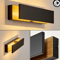 Applique murale d'extérieur Berna LED Couleur bois, 1 lumière