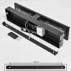 Applique murale d'extérieur Berna LED Couleur bois, 1 lumière