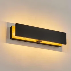 Applique murale d'extérieur Berna LED Couleur bois, 1 lumière