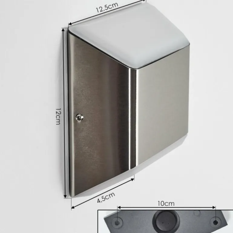 Applique murale d'extérieur Yobo LED Acier inoxydable, 1 lumière