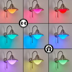 Applique murale d'extérieur Gielas LED Nickel mat, 1 lumière