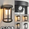 Applique murale d'extérieur Lokpano LED Noir, 1 lumière, Détecteur de mouvement, Changeur de couleurs