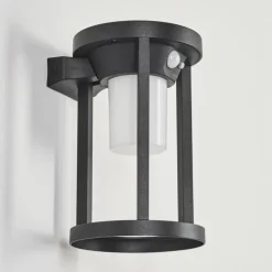 Applique murale d'extérieur Lokpano LED Noir, 1 lumière, Détecteur de mouvement, Changeur de couleurs