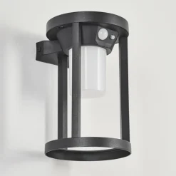 Applique murale d'extérieur Lokpano LED Noir, 1 lumière, Détecteur de mouvement, Changeur de couleurs