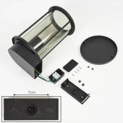 Applique murale d'extérieur Sumalao Noir, 1 lumière