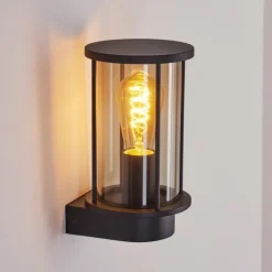 Applique murale d'extérieur Sumalao Noir, 1 lumière