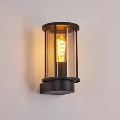 Applique murale d'extérieur Sumalao Noir, 1 lumière