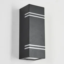 Applique murale d'extérieur Fokpo LED Noir, 1 lumière