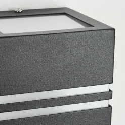 Applique murale d'extérieur Fokpo LED Noir, 1 lumière