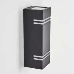 Applique murale d'extérieur Fokpo LED Noir, 1 lumière
