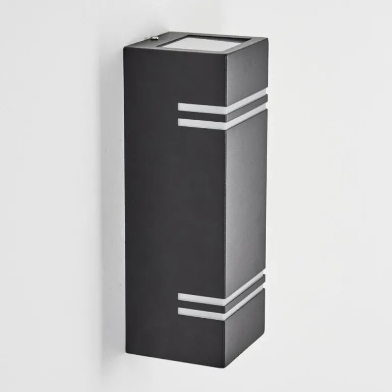 Applique murale d'extérieur Fokpo LED Noir, 1 lumière