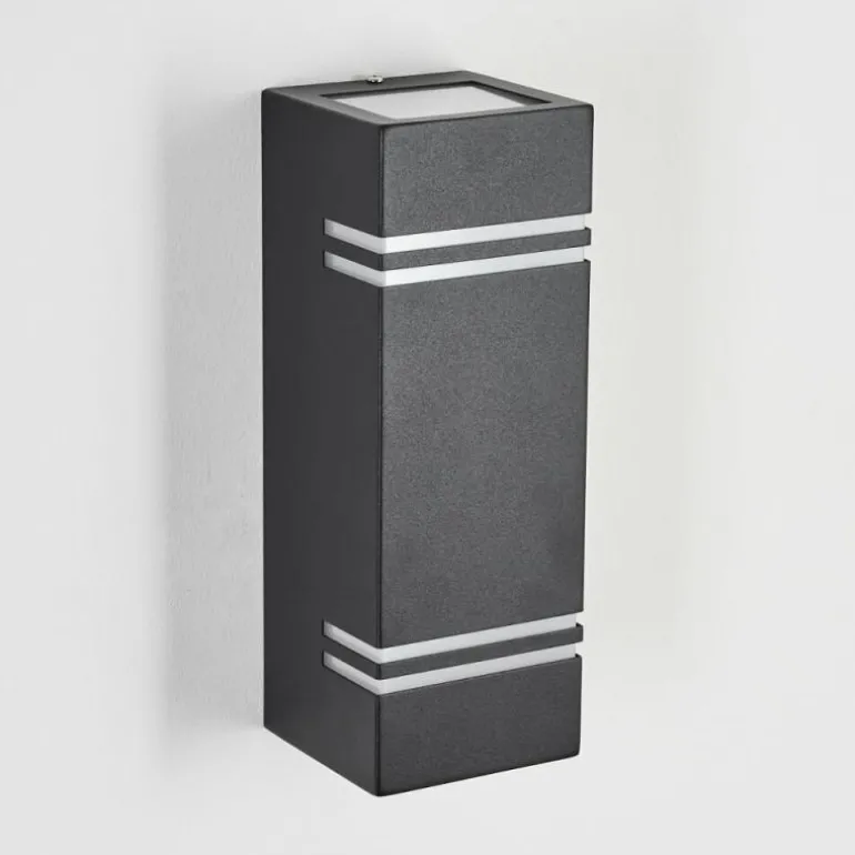 Applique murale d'extérieur Fokpo LED Noir, 1 lumière