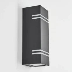 Applique murale d'extérieur Fokpo LED Noir, 1 lumière