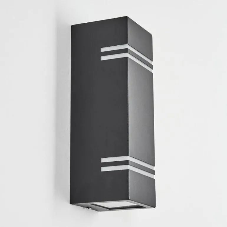 Applique murale d'extérieur Fokpo LED Noir, 1 lumière