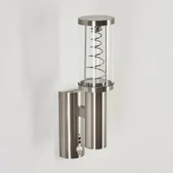 Applique murale d'extérieur Natalia Acier inoxydable, 2 lumières