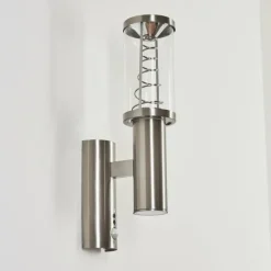 Applique murale d'extérieur Natalia Acier inoxydable, 2 lumières