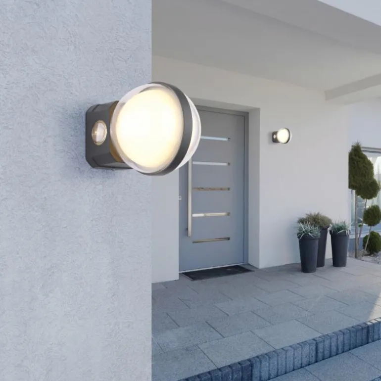 Applique murale d'extérieur Globo ILLI LED Anthracite, 1 lumière