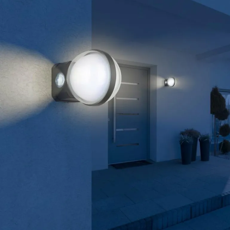 Applique murale d'extérieur Globo ILLI LED Anthracite, 1 lumière