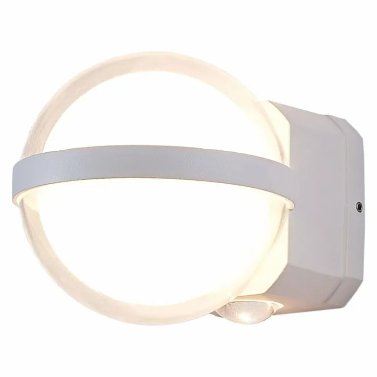 Applique murale d'extérieur Globo ILLI LED Blanc, 1 lumière