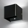 Applique murale d'extérieur FHL easy Magnetics LED Noir, 1 lumière, Détecteur de mouvement