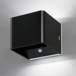 Applique murale d'extérieur FHL easy Magnetics LED Noir, 1 lumière, Détecteur de mouvement