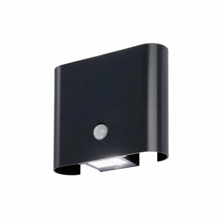 Applique murale d'extérieur FHL easy Magnetics LED Noir, 2 lumières, Détecteur de mouvement