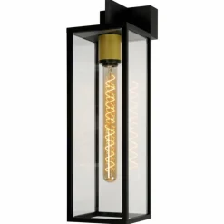 Applique murale d'extérieur Lucide LAURENS Noir, 1 lumière