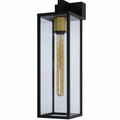 Applique murale d'extérieur Lucide LAURENS Noir, 1 lumière