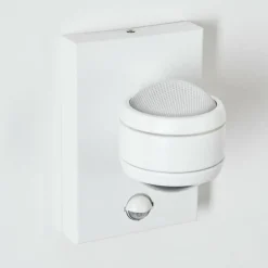 Applique murale d'extérieur Borlo LED Blanc, 2 lumières, Détecteur de mouvement