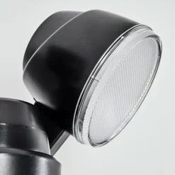 Applique murale d'extérieur Anyarhwi LED Noir, 2 lumières, Détecteur de mouvement