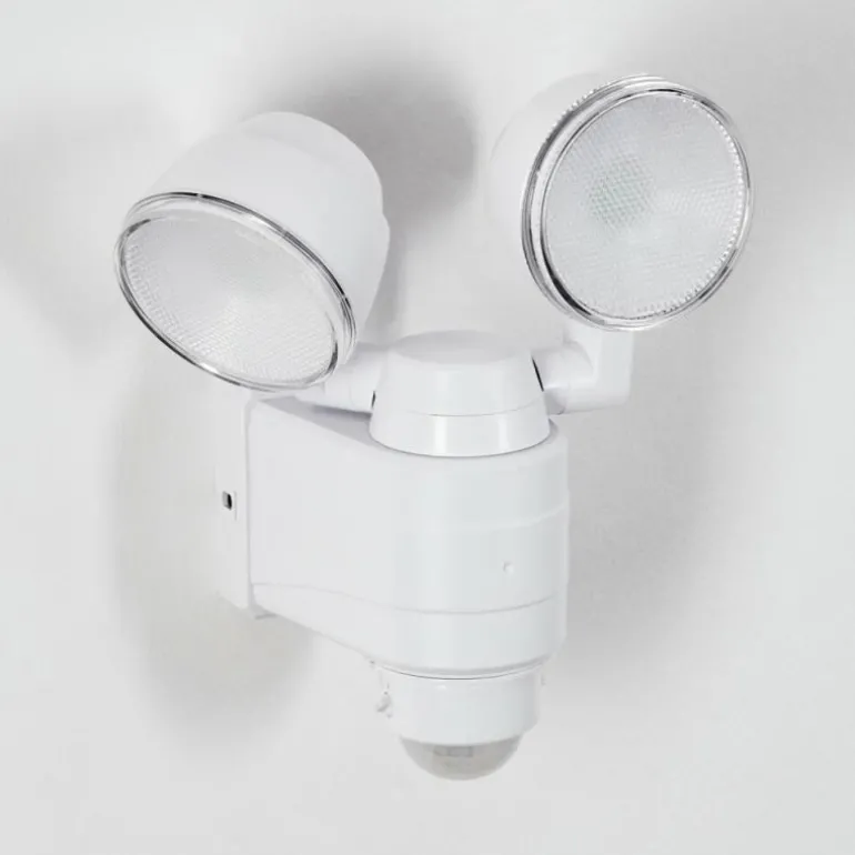 Applique murale d'extérieur Anyarhwi LED Blanc, 2 lumières, Détecteur de mouvement