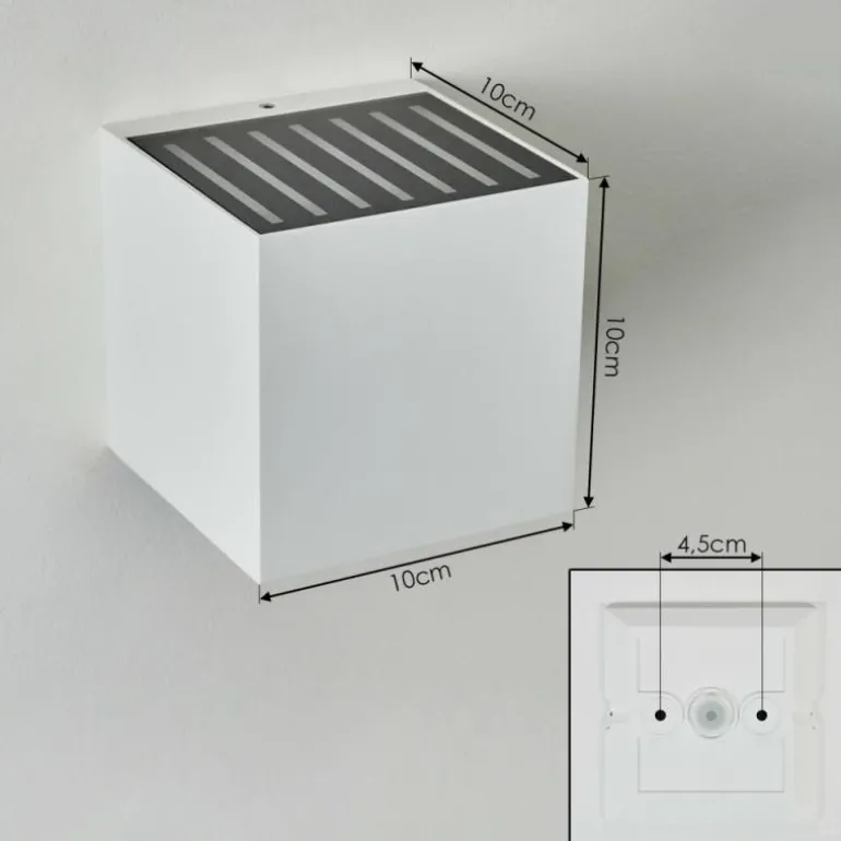 Applique murale d'extérieur Barrero LED Blanc, 1 lumière