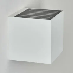 Applique murale d'extérieur Barrero LED Blanc, 1 lumière