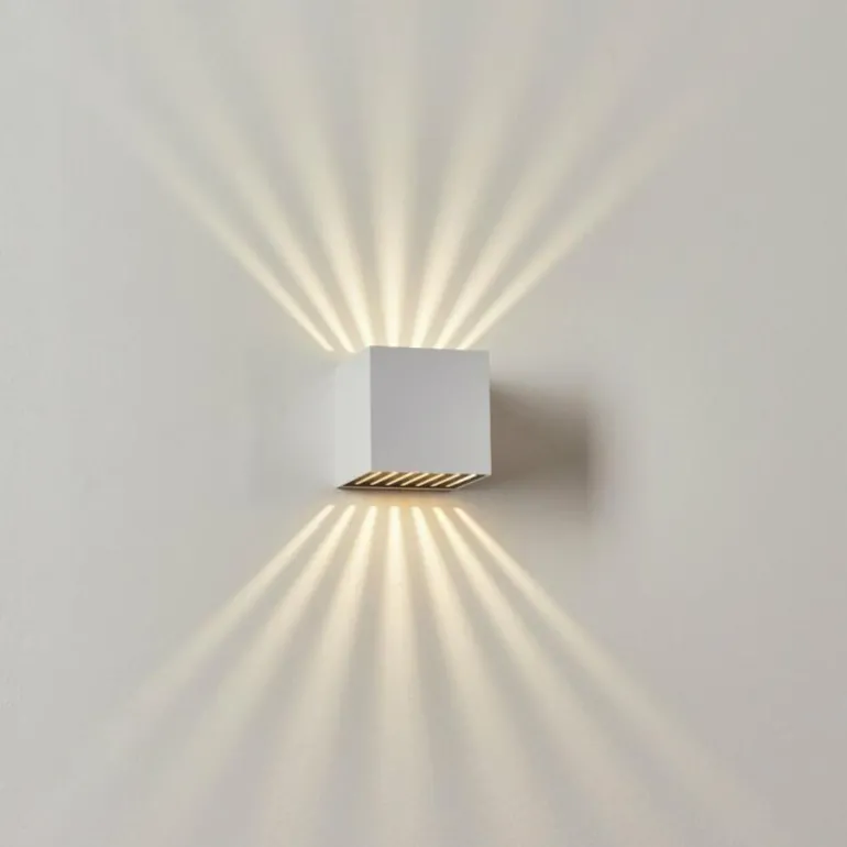 Applique murale d'extérieur Barrero LED Blanc, 1 lumière