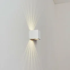 Applique murale d'extérieur Barrero LED Blanc, 1 lumière