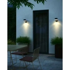 Applique murale d'extérieur Nordlux JUSTINA LED Noir, 1 lumière, Détecteur de mouvement