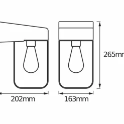 Applique murale d'extérieur LEDvance ENDURA Noir, 1 lumière