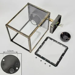 Applique murale d'extérieur Gramilla Or, Noir, 1 lumière