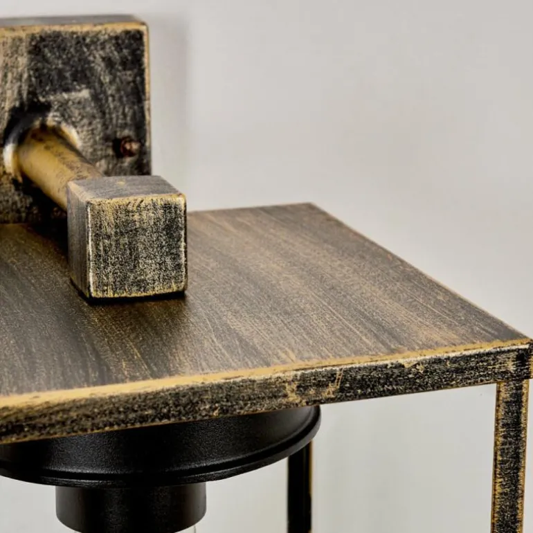 Applique murale d'extérieur Gramilla Or, Noir, 1 lumière