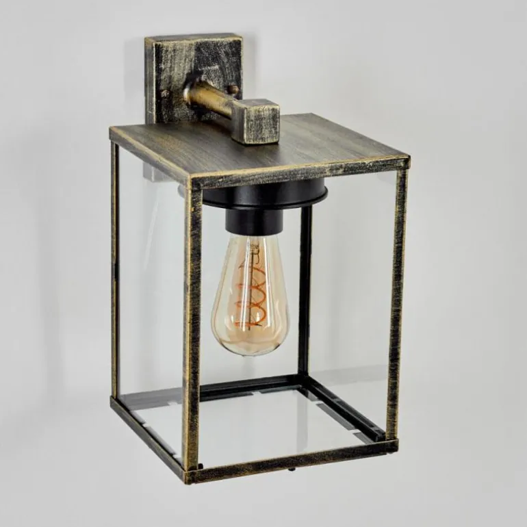 Applique murale d'extérieur Gramilla Or, Noir, 1 lumière