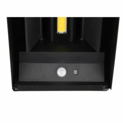 Applique murale d'extérieur Reality TALENT LED Noir, 2 lumières, Détecteur de mouvement